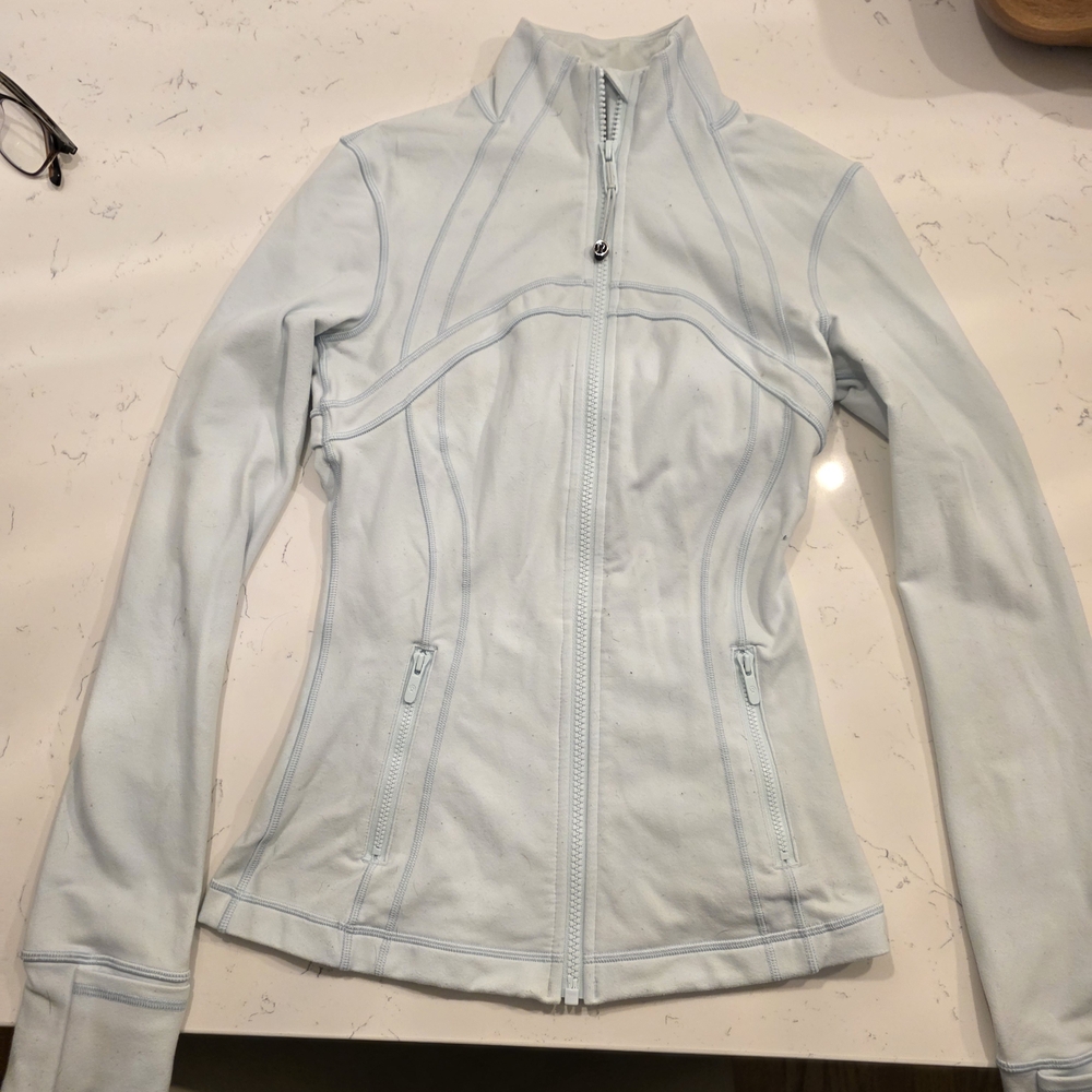 Lululemon Athletica Soft Blue Zip-Up Jacket